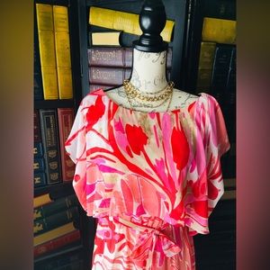 Pretty in pink dress barn dress